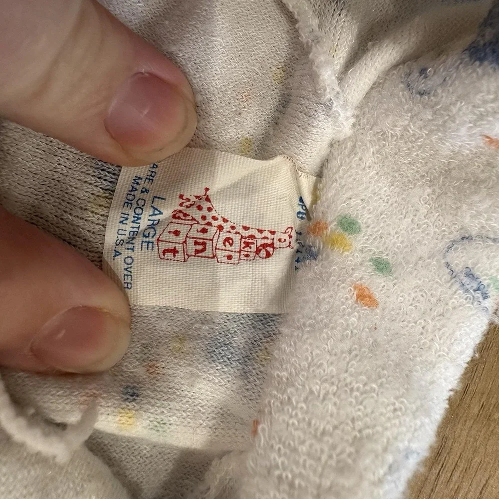 VTG (3) 90's Baby Infant Boy Sleepers Pajamas‎ 6-9 mos Blue Montgomery Ward